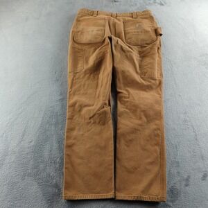Carhartt Thrashed Pants Mens 36 (Fits 34x31) Brown Straight Rugged Grunge Skater